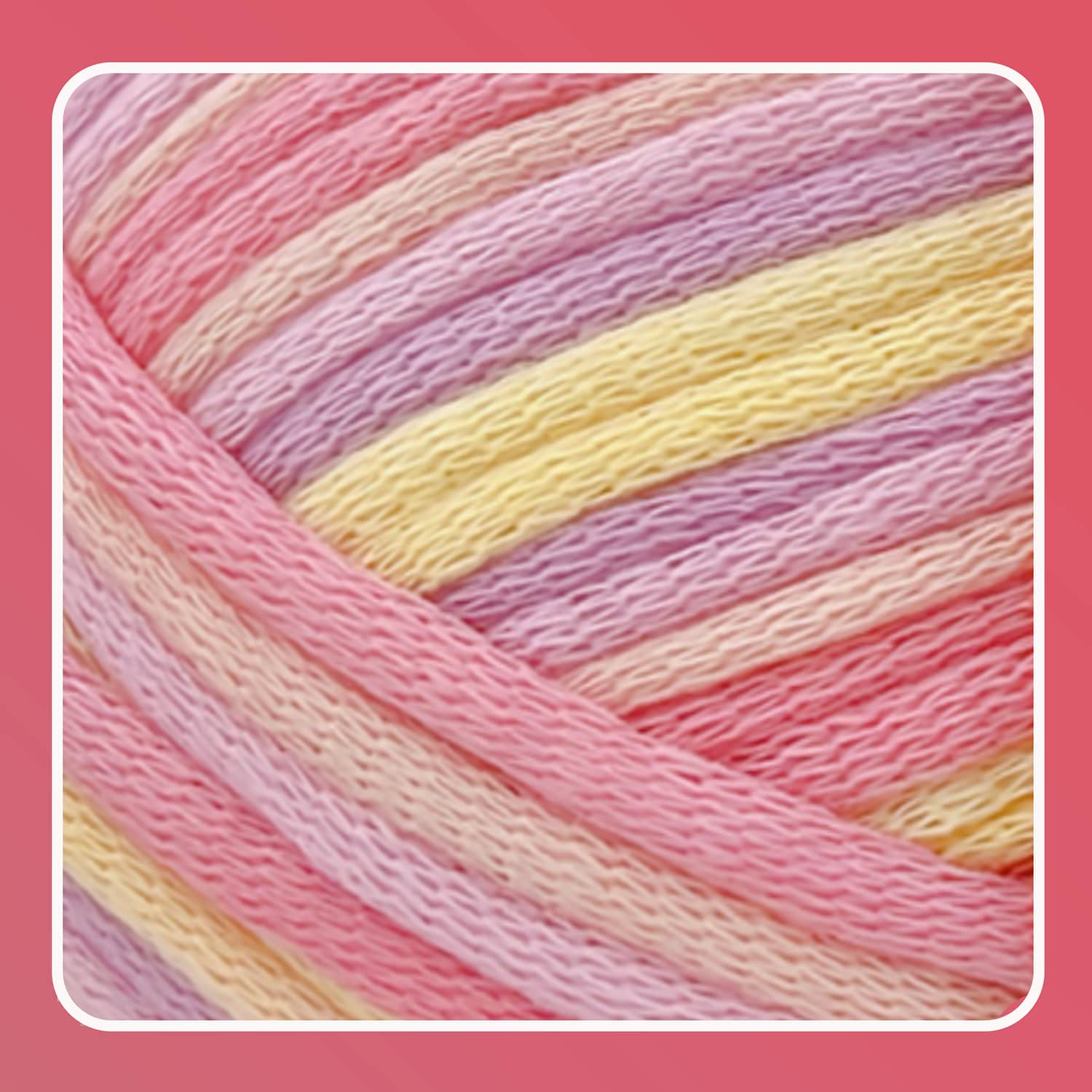 1 Pack 3.5oz/120yards,Beginner Easy Yarn for Crocheting and Knitting with Easy-to-See Stitches; Medium Weight #4(Variegated Color) Freeasyfar