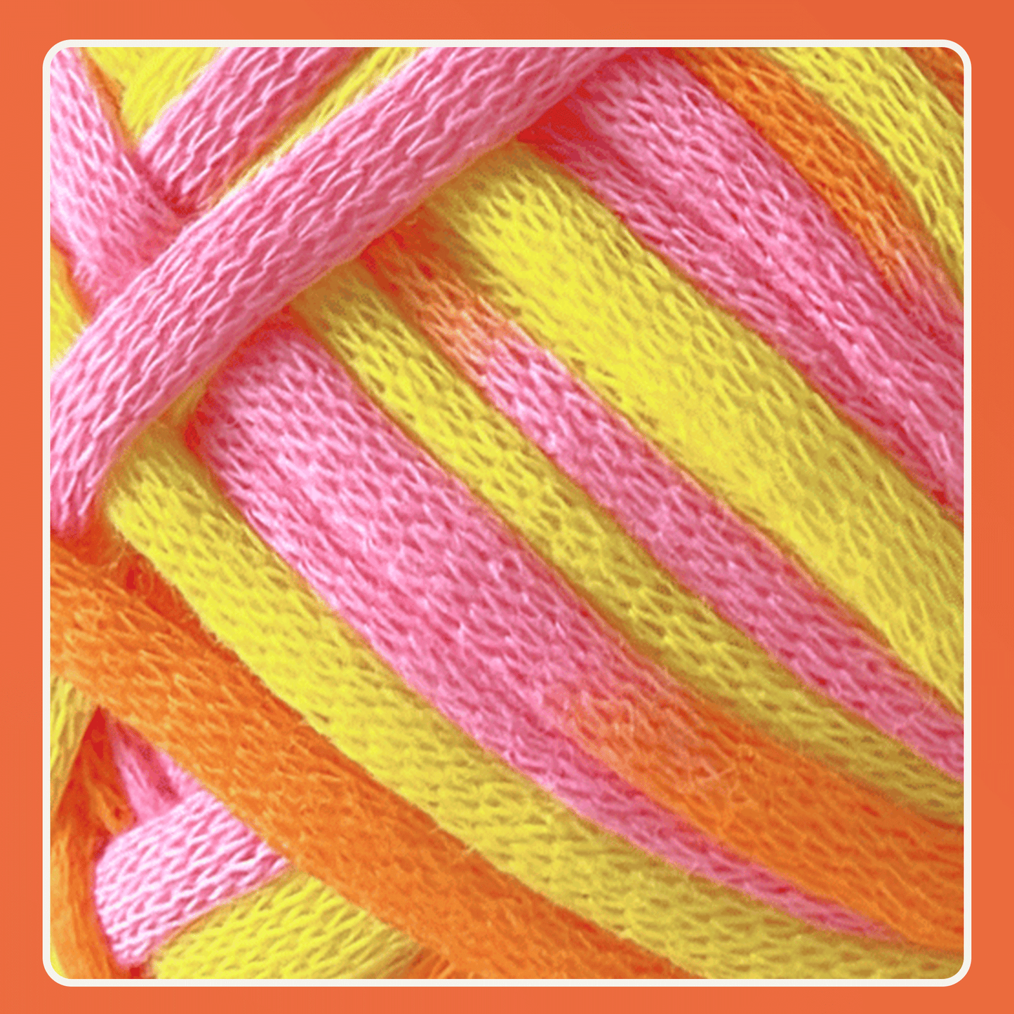 2 Pack Beginner Easy Yarn for Crocheting and Knitting; 2x120 yds Cotton Yarn for Beginner with Easy-to-See Stitches; Medium #4 (Sunglow)