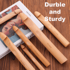 4PCS Giant Bamboo Crochet Hooks - 15mm /20mm/ 25mm /30mm Freeasyfar