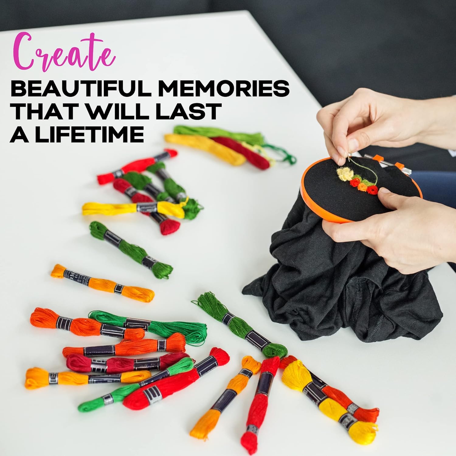 447 Colors Embroidery Floss | Rainbow Thread for Embroidery, Cross Stitch Thread Freeasyfar