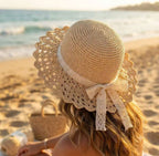 Lace-Brim Sun Hat