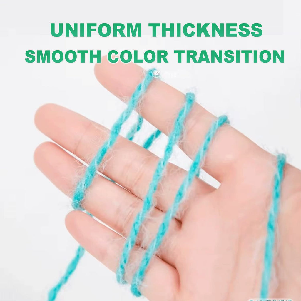 Ombre Gradient Cake Yarn - 200g #3 DK Weight Wool Blend for Shawls & Cardigans