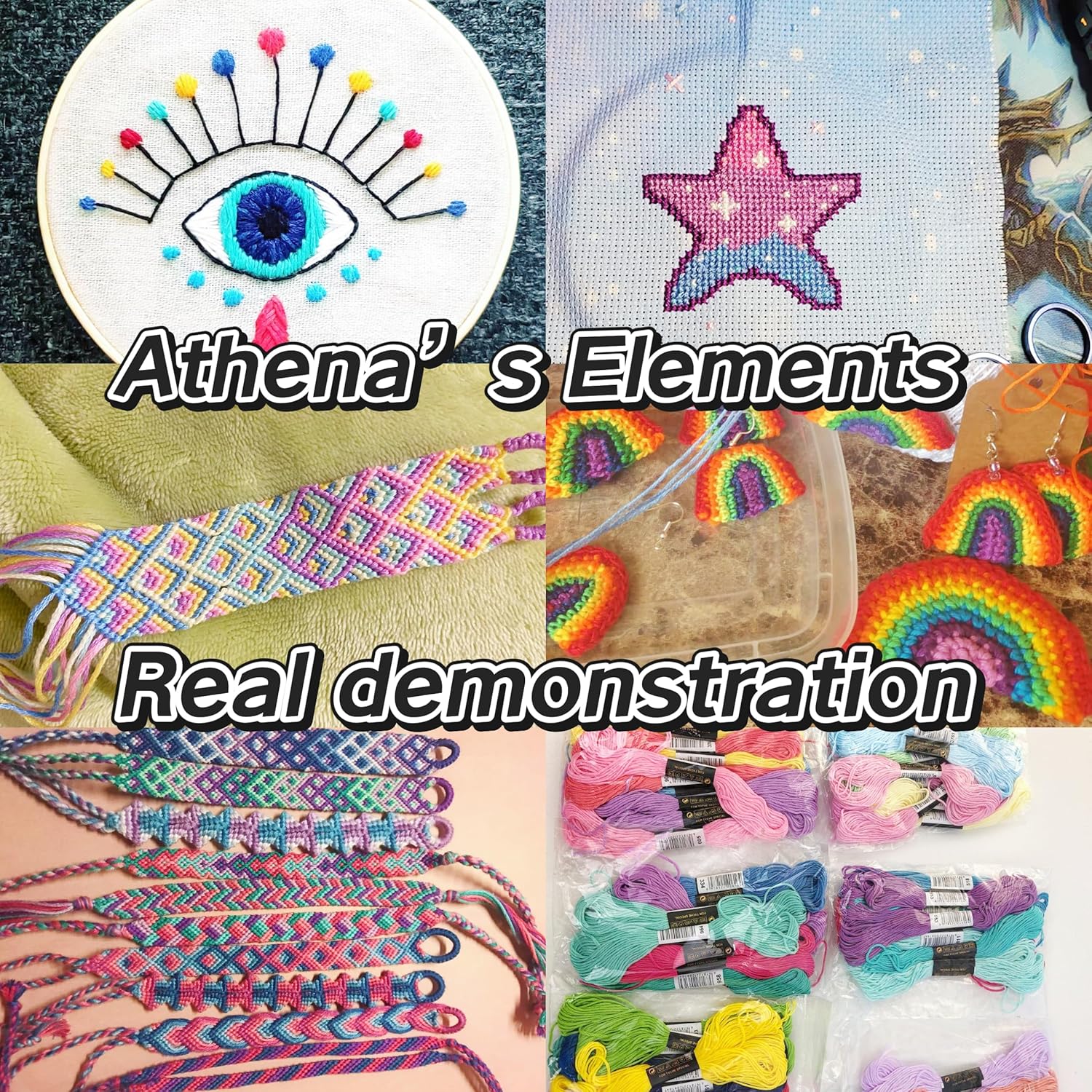 447 Colors Embroidery Floss | Rainbow Thread for Embroidery, Cross Stitch Thread Freeasyfar