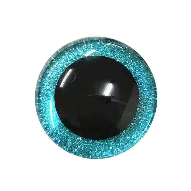 30 Pcs Glitter Safety Eyes for Amigurumi - 8 Vibrant Colors Assorted Sparkling Craft Eyes with Washers