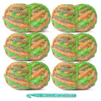 6-Pack Jumbo Chenille Yarn for Crocheting and Hand-Knitting, Crochet Hook included, Total 42 oz/150 yards