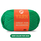 Cotton Blend Easy Peasy Beginner Yarn with Easy-to-See Stitches
