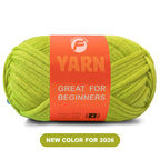 Cotton Blend Easy Peasy Beginner Yarn with Easy-to-See Stitches