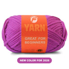 Cotton Blend Easy Peasy Beginner Yarn with Easy-to-See Stitches