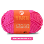 Cotton Blend Easy Peasy Beginner Yarn with Easy-to-See Stitches