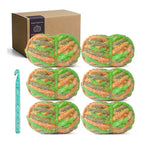 6-Pack Blanket Extra Thick Frosting Yarn with 20mm Crochet Hook
