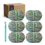 6-Pack Blanket Extra Thick Frosting Yarn with 20mm Crochet Hook