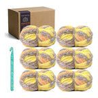 6-Pack Blanket Extra Thick Frosting Yarn with 20mm Crochet Hook