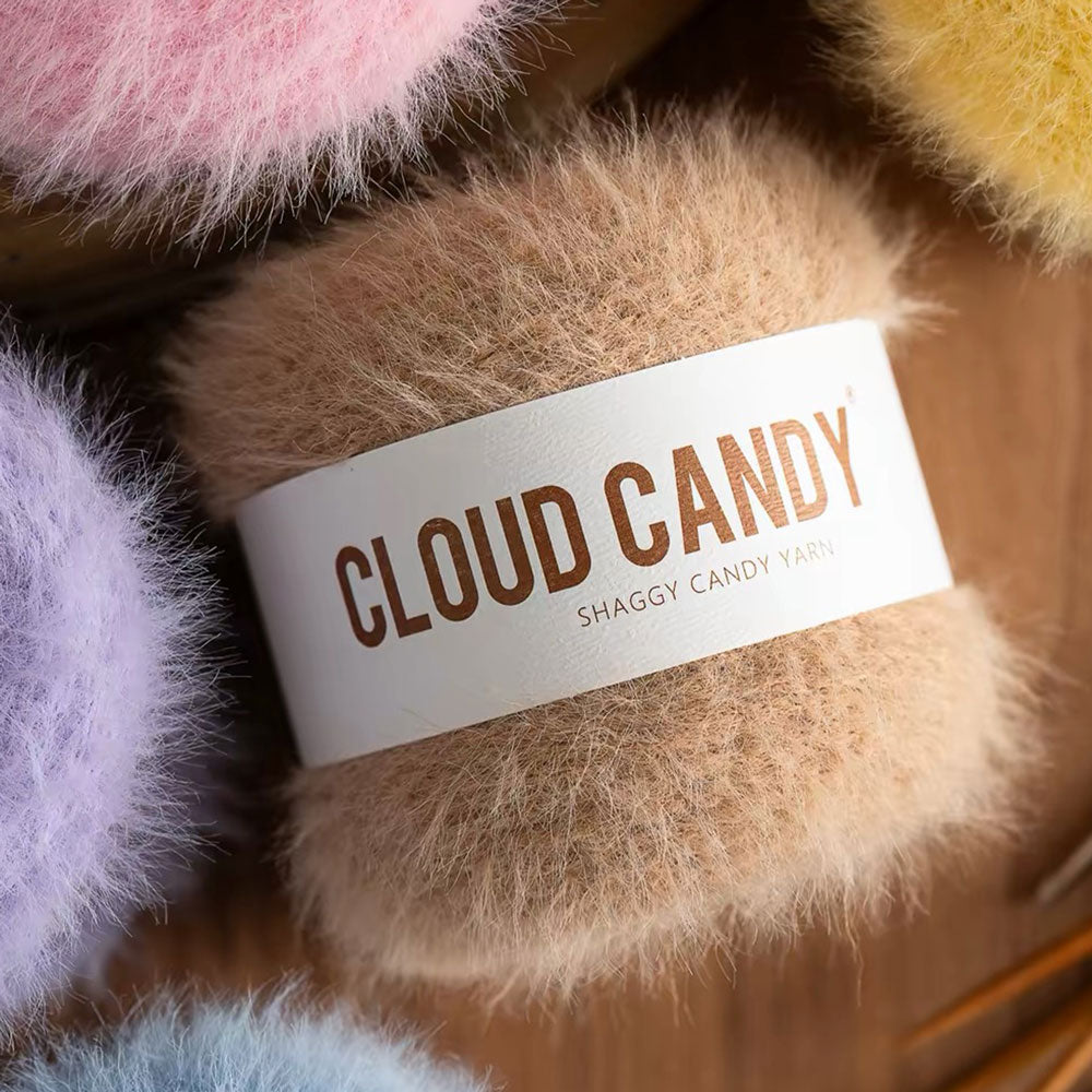 Cloud Shaggy Yarn – Soft Fuzzy Nylon Yarn for Crochet & Knitting
