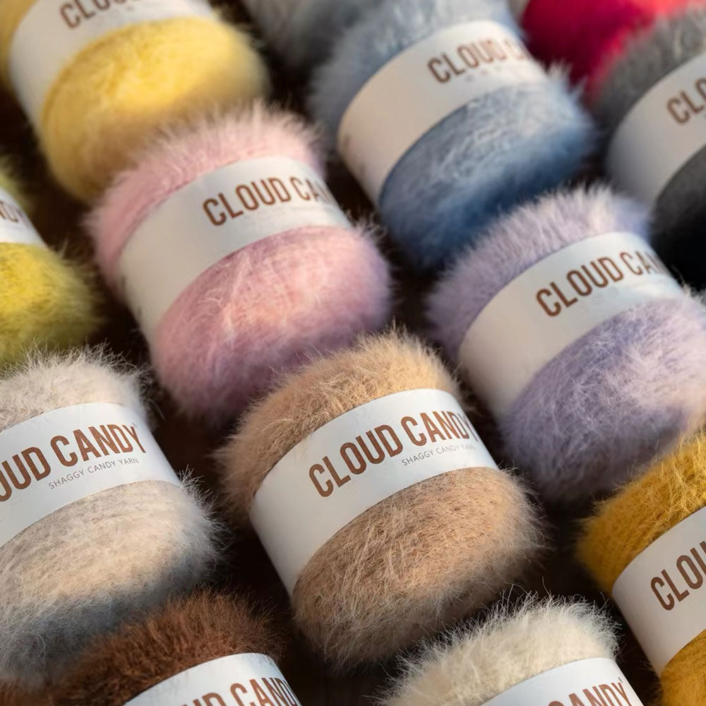 Cloud Shaggy Yarn – Soft Fuzzy Nylon Yarn for Crochet & Knitting