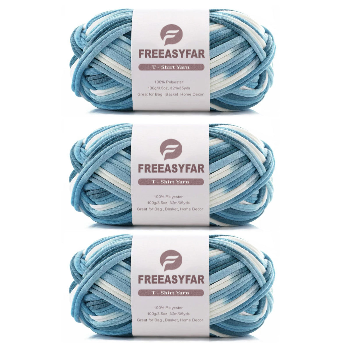 Beginner-Friendly Elastic Fabric Yarn,T Shirt Yarn for Bag, Basket, Blanket