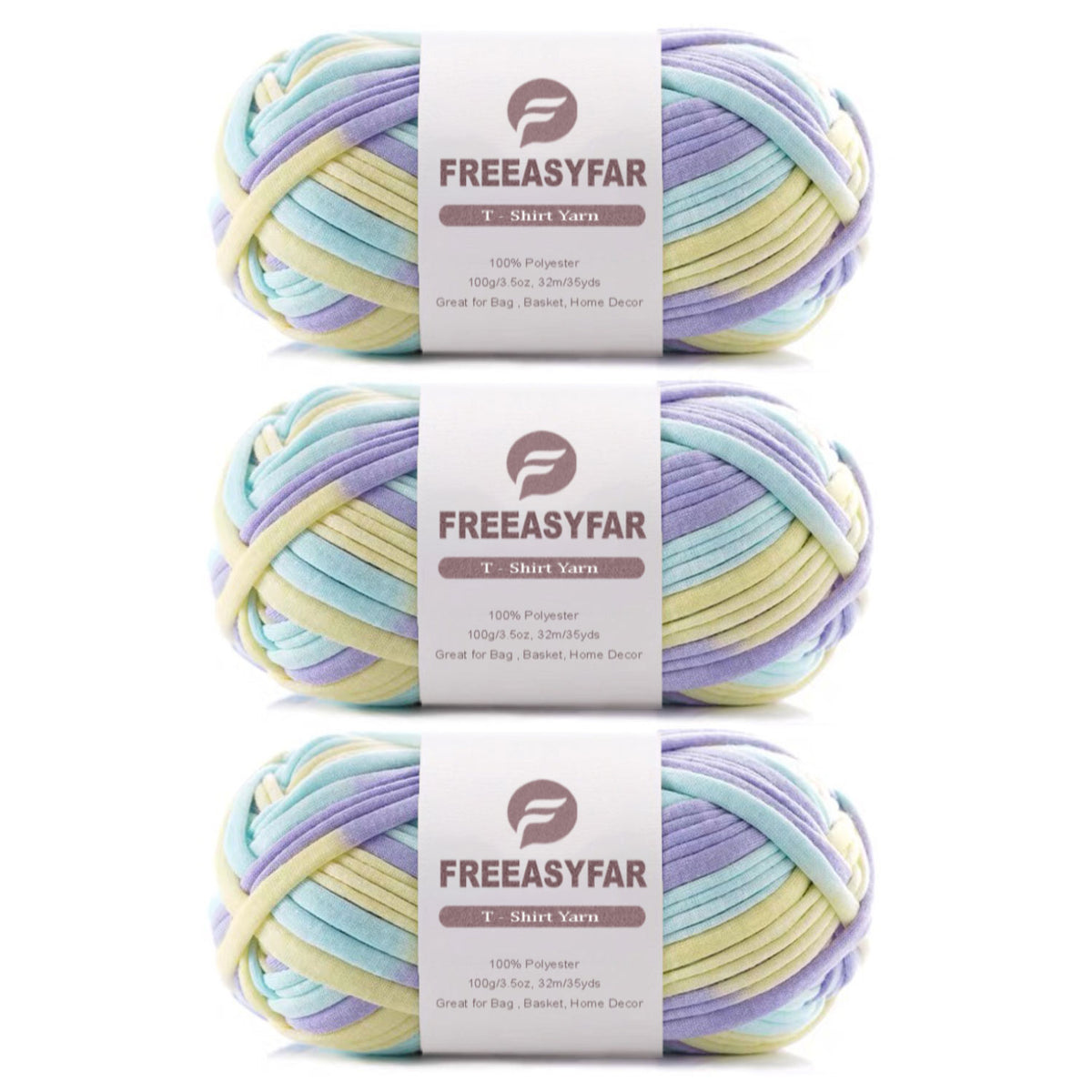 Beginner-Friendly Elastic Fabric Yarn,T Shirt Yarn for Bag, Basket, Blanket