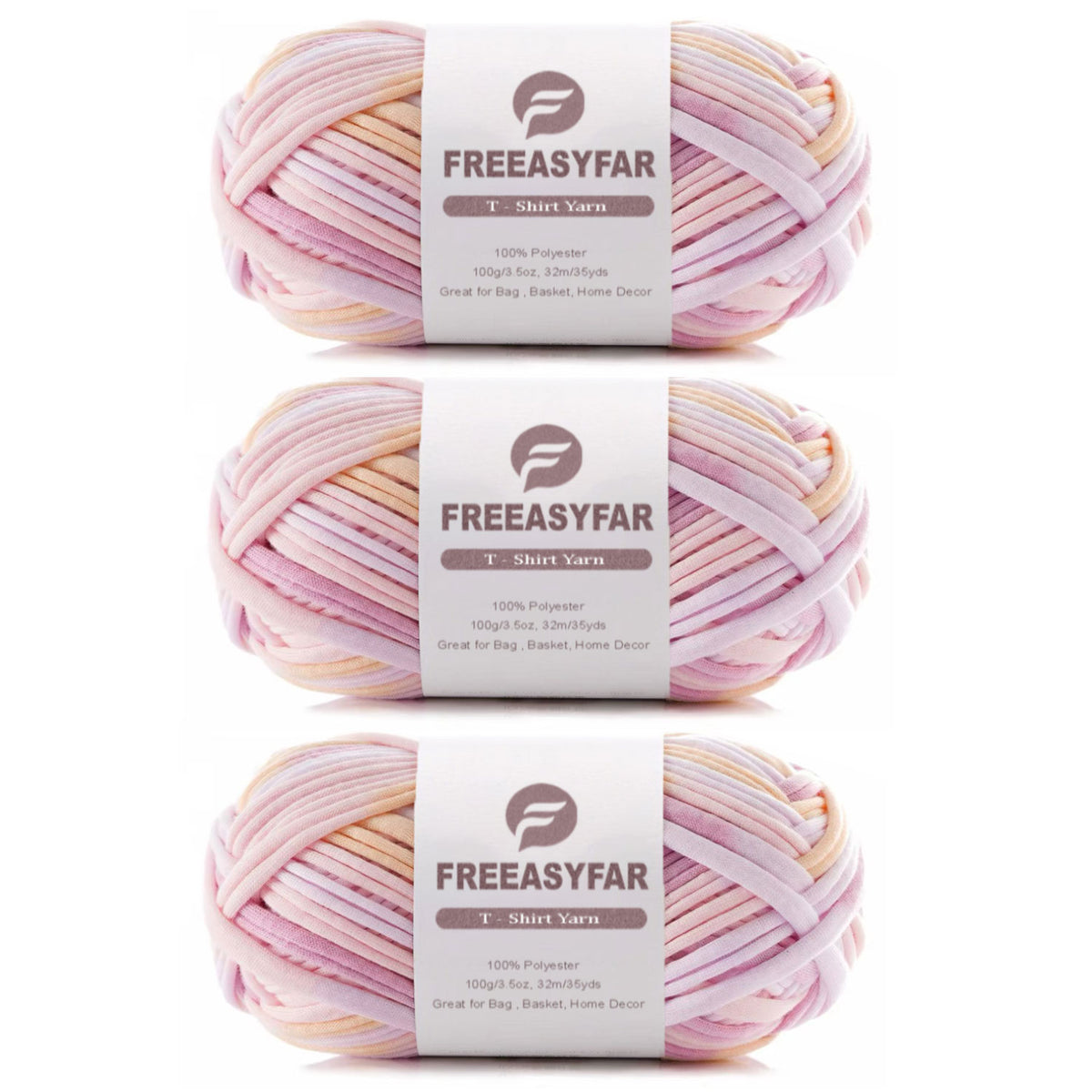 Beginner-Friendly Elastic Fabric Yarn,T Shirt Yarn for Bag, Basket, Blanket