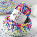 Beginner-Friendly Elastic Fabric Yarn,T Shirt Yarn for Bag, Basket, Blanket