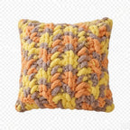 Finger Knit Square Pillow