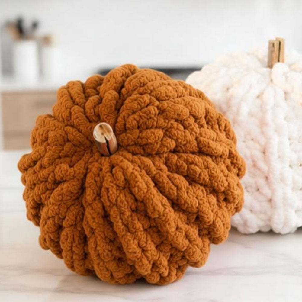 Finger Crochet Pumpkin