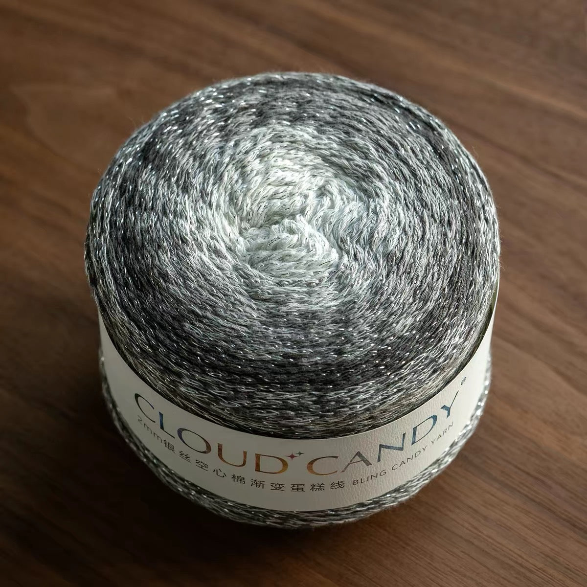 Cotton Blend Sparkle Gradient Yarn for Crochet Bags & Home Decor