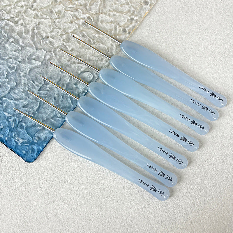Comfort Grip Resin Crochet Hook - Smooth Gliding for Effortless Crocheting Freeasyfar