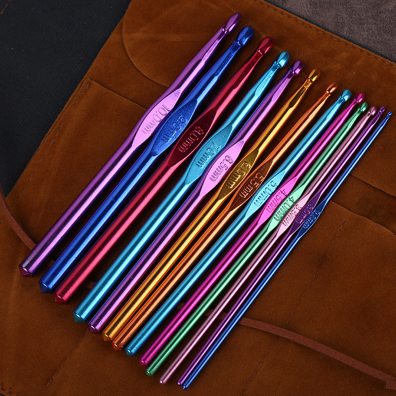 100 Pcs Crochet Hooks Set, Crochet Hooks Kit with Storage Case for Beginners-Purple Freeasyfar