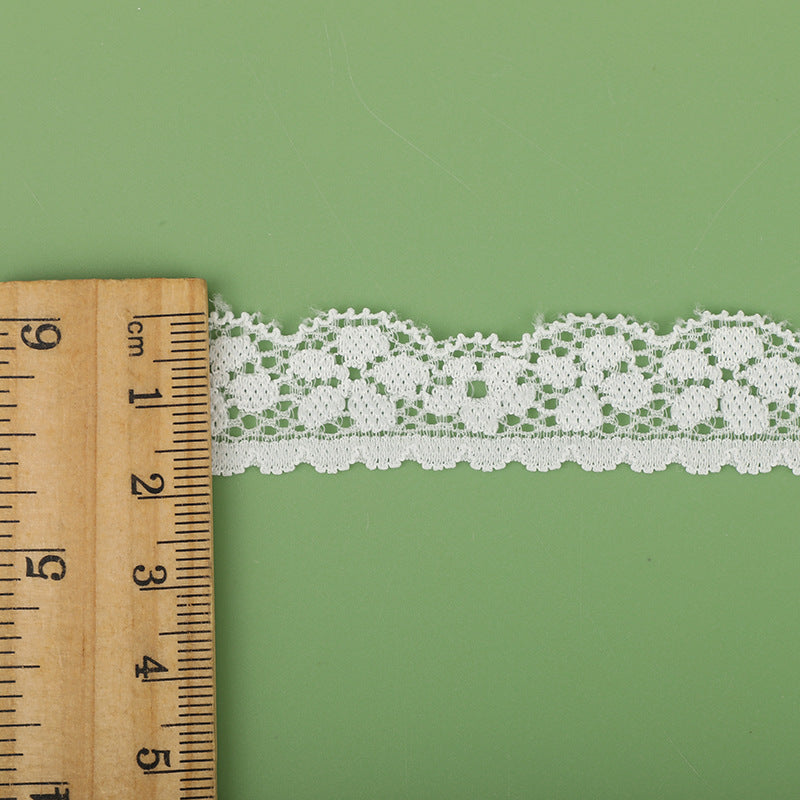 6 Styles White Lace Trim Ribbon, 1.5 Inch Width，Total 30-Yard (Each Style 5 Yds) for Crafts Sewing