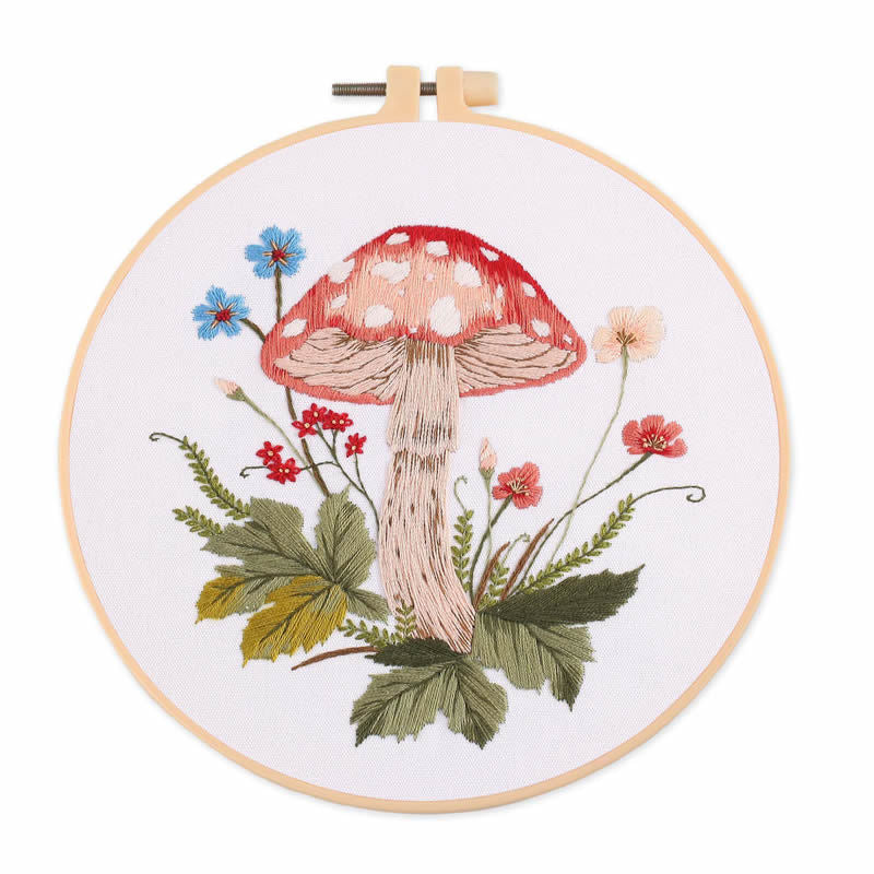 4 pcs of Embroidery Starter kit with Patterns and Instructions