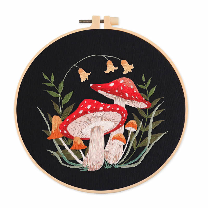 4 pcs of Embroidery Starter kit with Patterns and Instructions