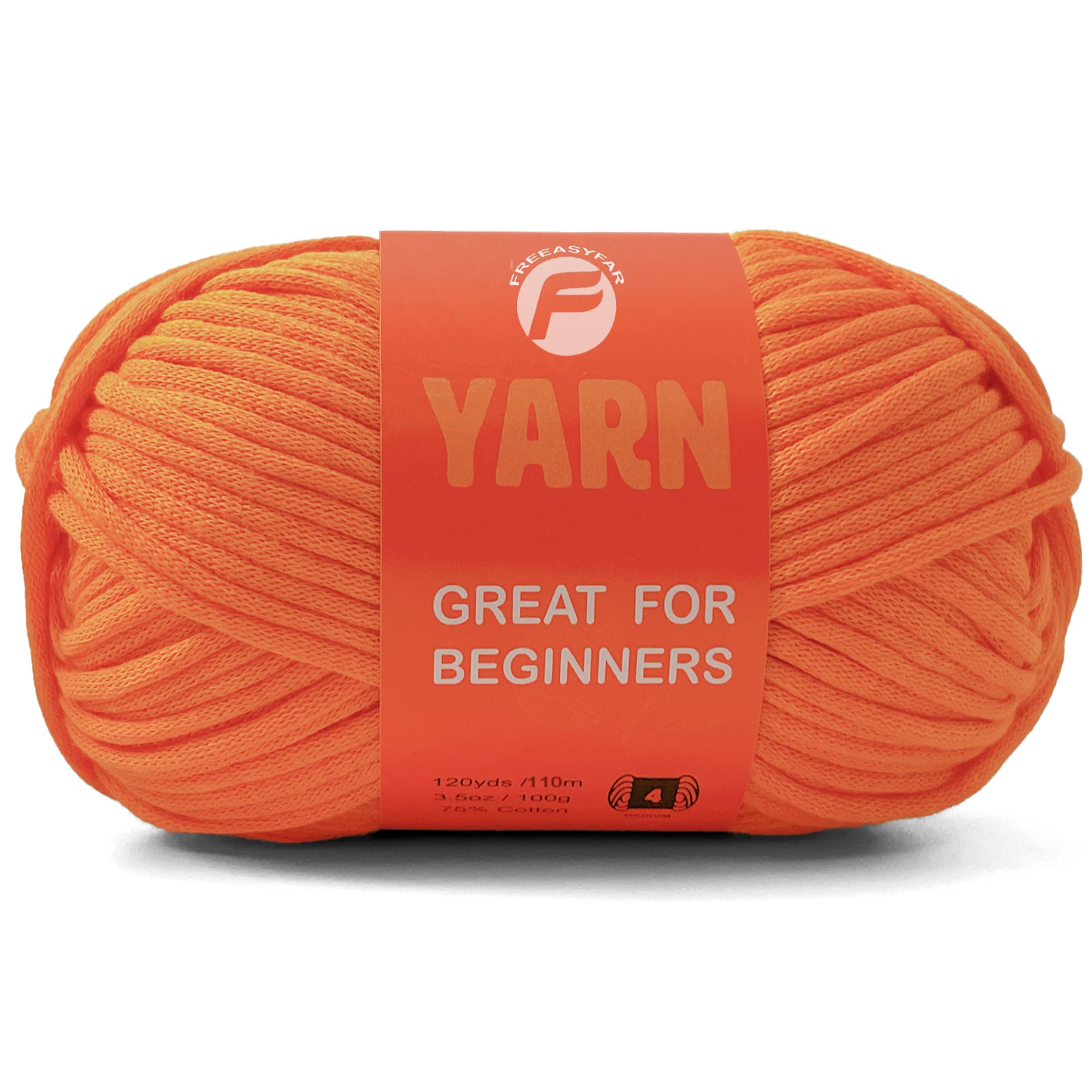 1 Pack 3.5oz/120yards,Beginner Easy Yarn for Crocheting and Knitting with Easy-to-See Stitches; Medium Weight #4(Solid Color) Freeasyfar