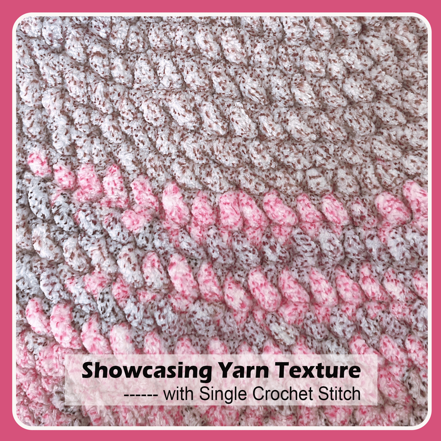 Super Soft and Cozy Chenille Yarn for Crocheting and Knitting -Easy to Crochet with-#5 Bulky-3.5oz/93yds Each Skein-Chunky Plush Yarn for Hand Craft Blanket Ammigurumi-Rose Grey