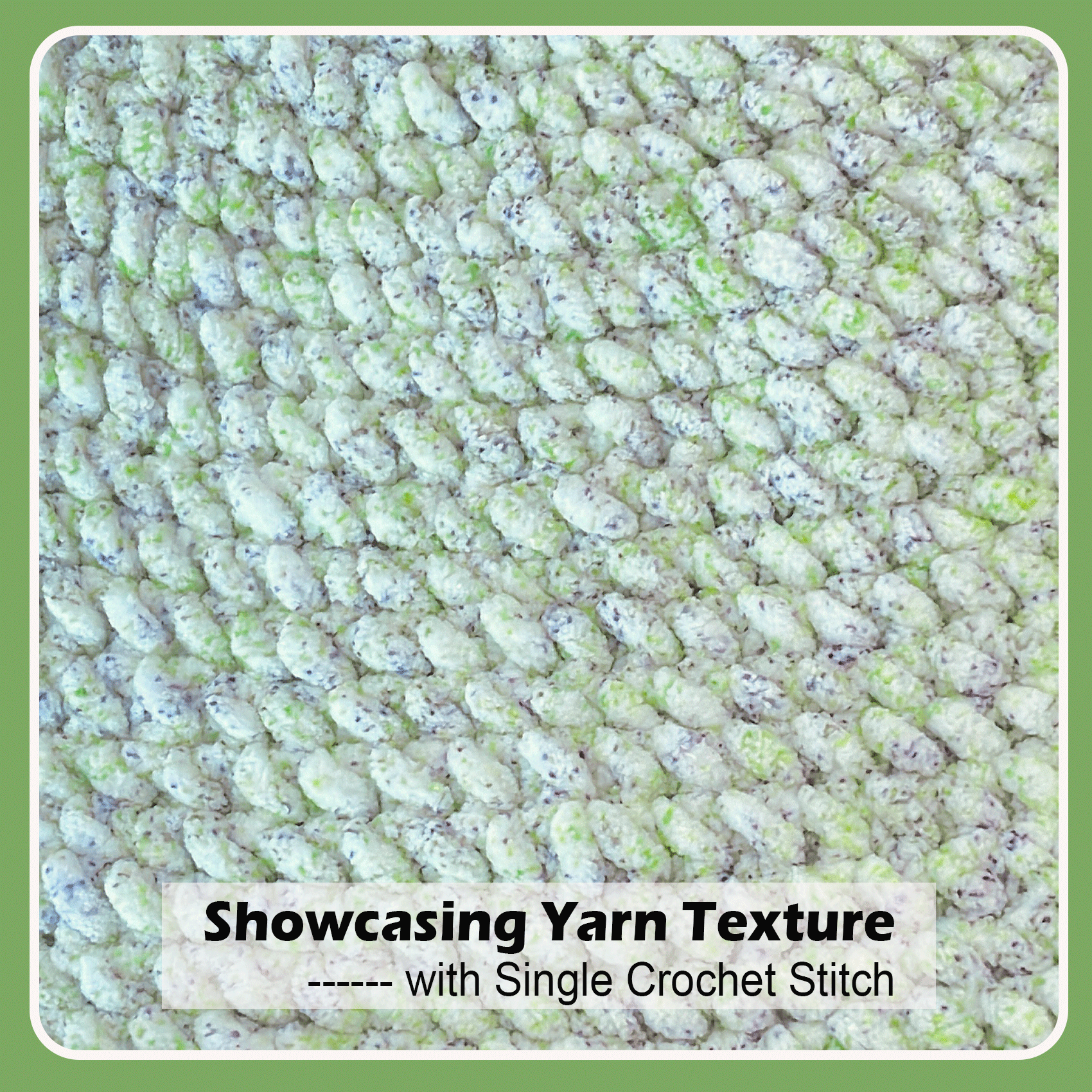 Variegared Chenille Yarn for Crocheting and Knitting - #5 Bulky-3.5oz/93yds Each Skein - Spring Meadow Freeasyfar