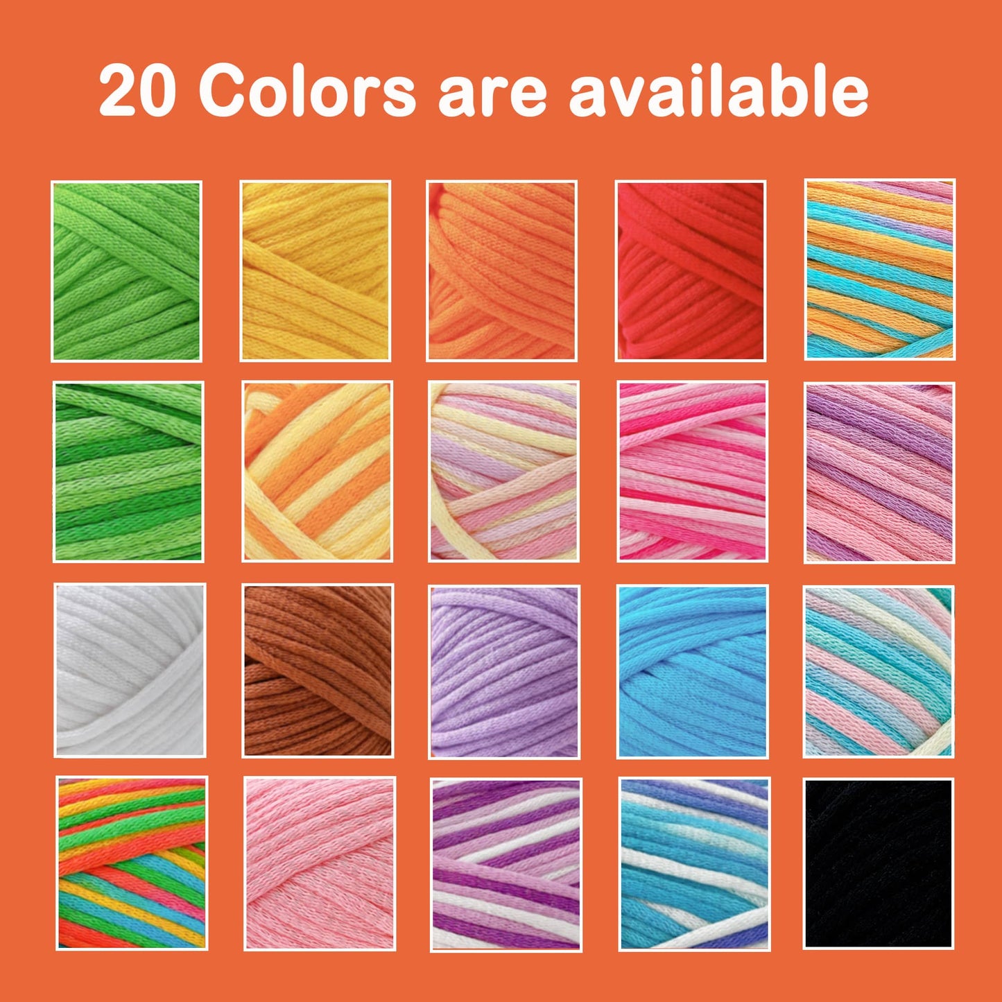 1 Pack 3.5oz/120yards,Beginner Easy Yarn for Crocheting and Knitting with Easy-to-See Stitches; Medium Weight #4(Variegated Color)