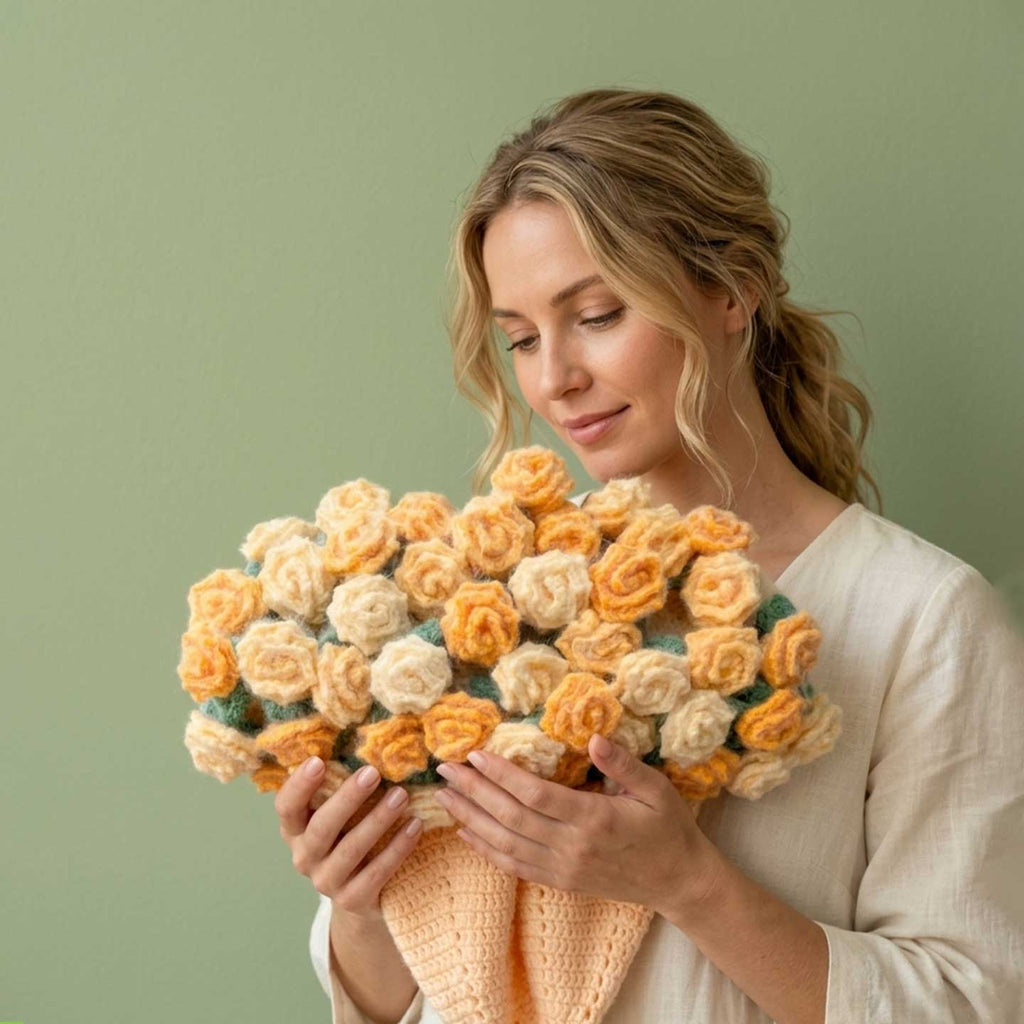 Rose Bouquet Blanket Freeasyfar