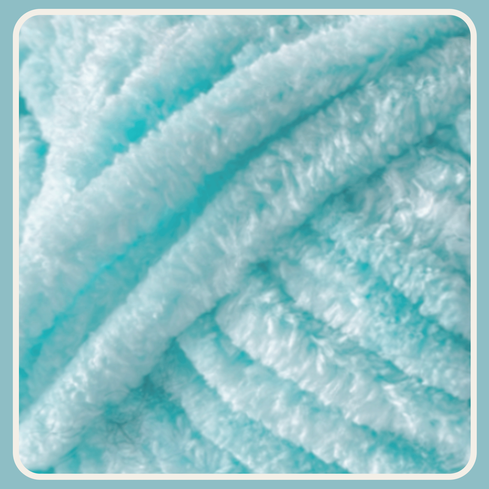 Aqua Blue Velvet Chenille Yarn for Crocheting and Knitting – Bulky (93 Yards/100g), Extra Soft Plush Yarn Freeasyfar
