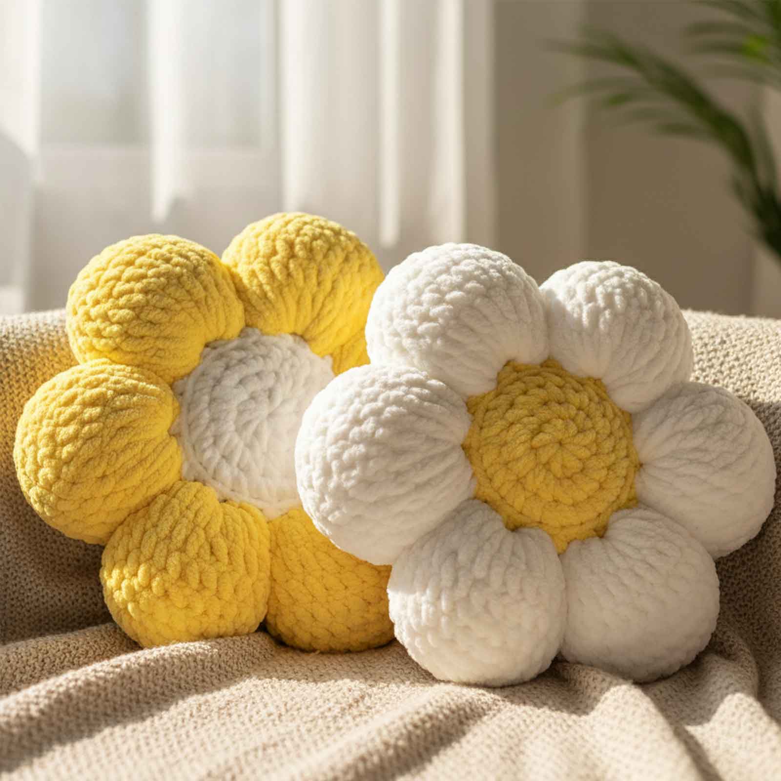 4 Pack Velvet  Bulky Chenille Yarn Freeasyfar