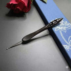Ebony Crochet Hook - Artistic & Ergonomic Design Freeasyfar