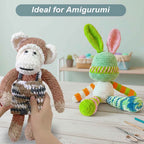 1 Pack Soft Chenille Yarn - Variegated Color -  #4/#5 Light Bulky Velvet Yarn for Amigurumi & Plushies