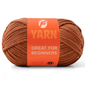 1 Pack 3.5oz/120yards,Beginner Easy Yarn for Crocheting and Knitting with Easy-to-See Stitches; Medium Weight #4(Solid Color)