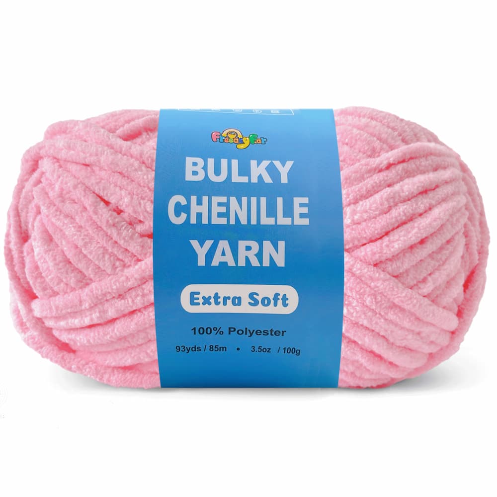 1 Pack Soft Chenille Yarn -Solid Color -  #4/#5 Light Bulky Velvet Yarn for Amigurumi & Plushie