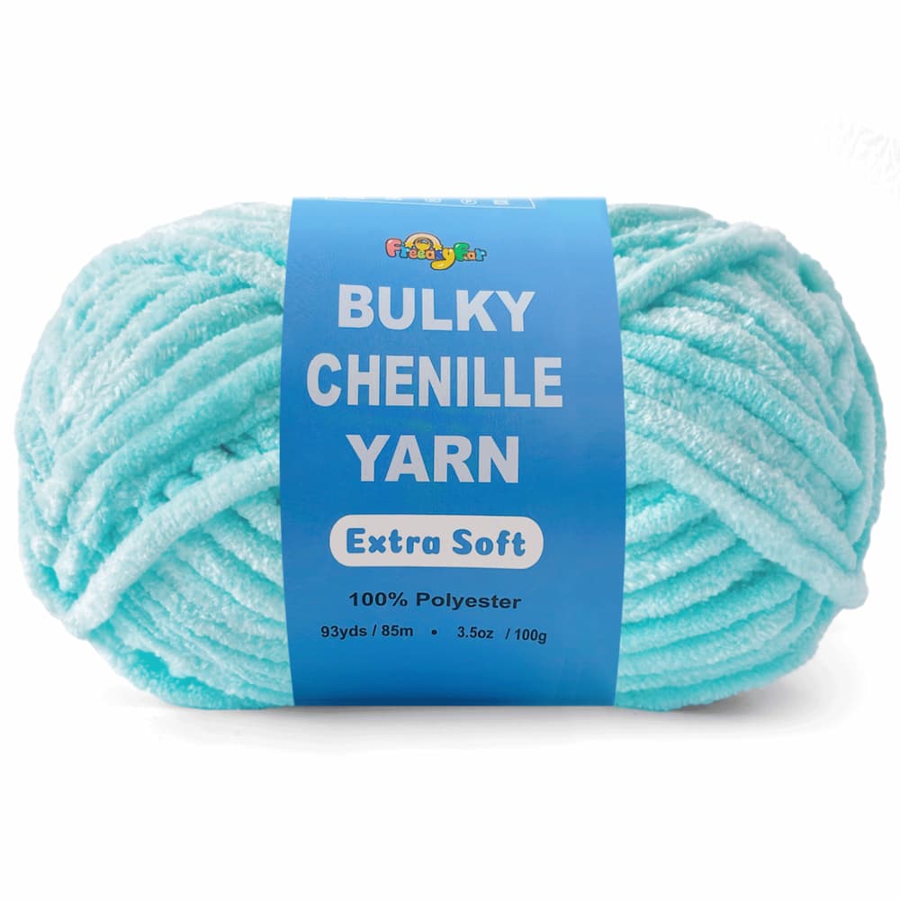 1 Pack Soft Chenille Yarn -Solid Color -  #4/#5 Light Bulky Velvet Yarn for Amigurumi & Plushie