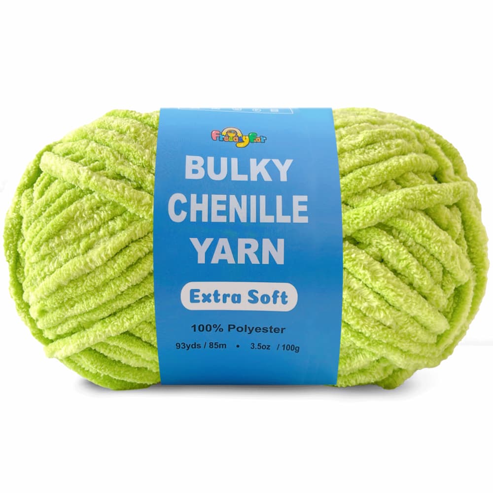 1 Pack Soft Chenille Yarn -Solid Color -  #4/#5 Light Bulky Velvet Yarn for Amigurumi & Plushie