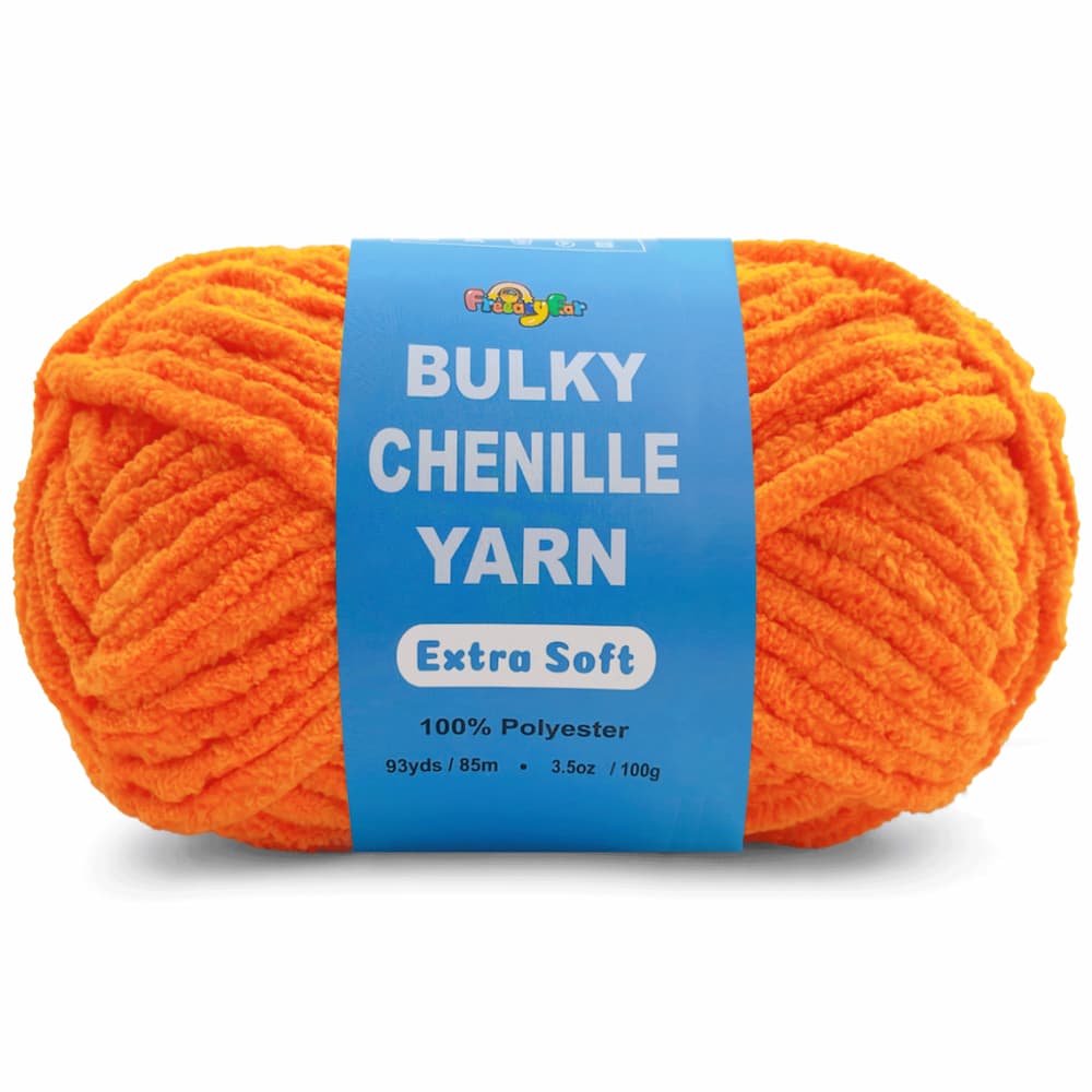 1 Pack Soft Chenille Yarn -Solid Color -  #4/#5 Light Bulky Velvet Yarn for Amigurumi & Plushie