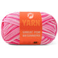 1 Pack 3.5oz/120yards,Beginner Easy Yarn for Crocheting and Knitting with Easy-to-See Stitches; Medium Weight #4(Variegated Color)