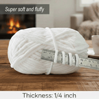 4 Pack Velvet  Bulky Chenille Yarn Freeasyfar