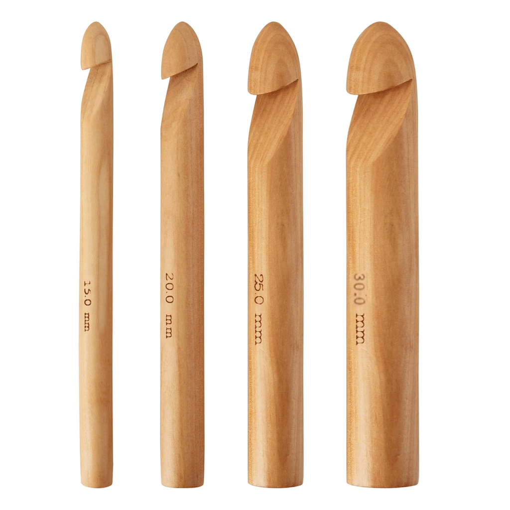 4PCS Giant Bamboo Crochet Hooks - 15mm /20mm/ 25mm /30mm Freeasyfar